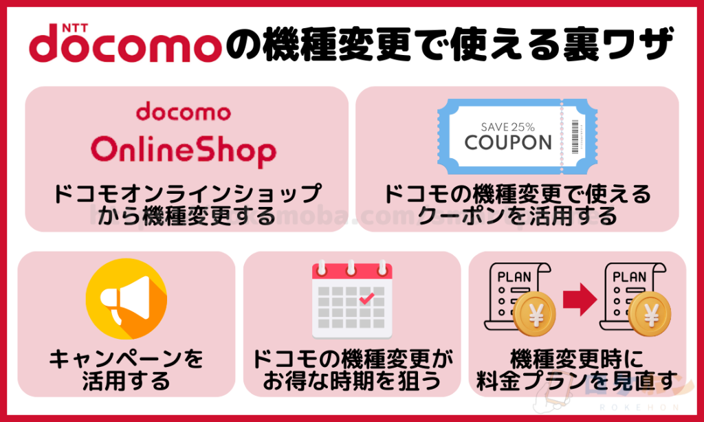 ドコモの機種変更で使える裏ワザ